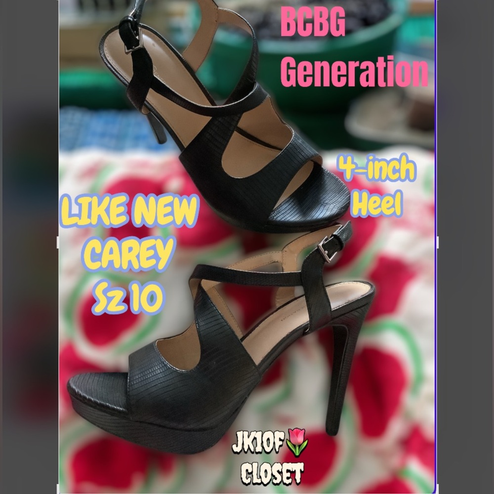 LOWEST🌺 BCBGeneration Sz10 LIKE NEW CAREY BLACK DRESSY HEELS